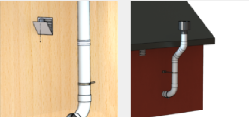 Example image of external or internal installation. Note that you only attach pictures of the type of installation you have. Either exterior or interior.